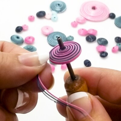 Single Paper Bead Roller with Slotted Pin - image3